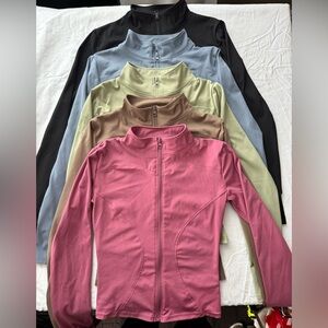 Women's Multi-Color Zip-Up Tops